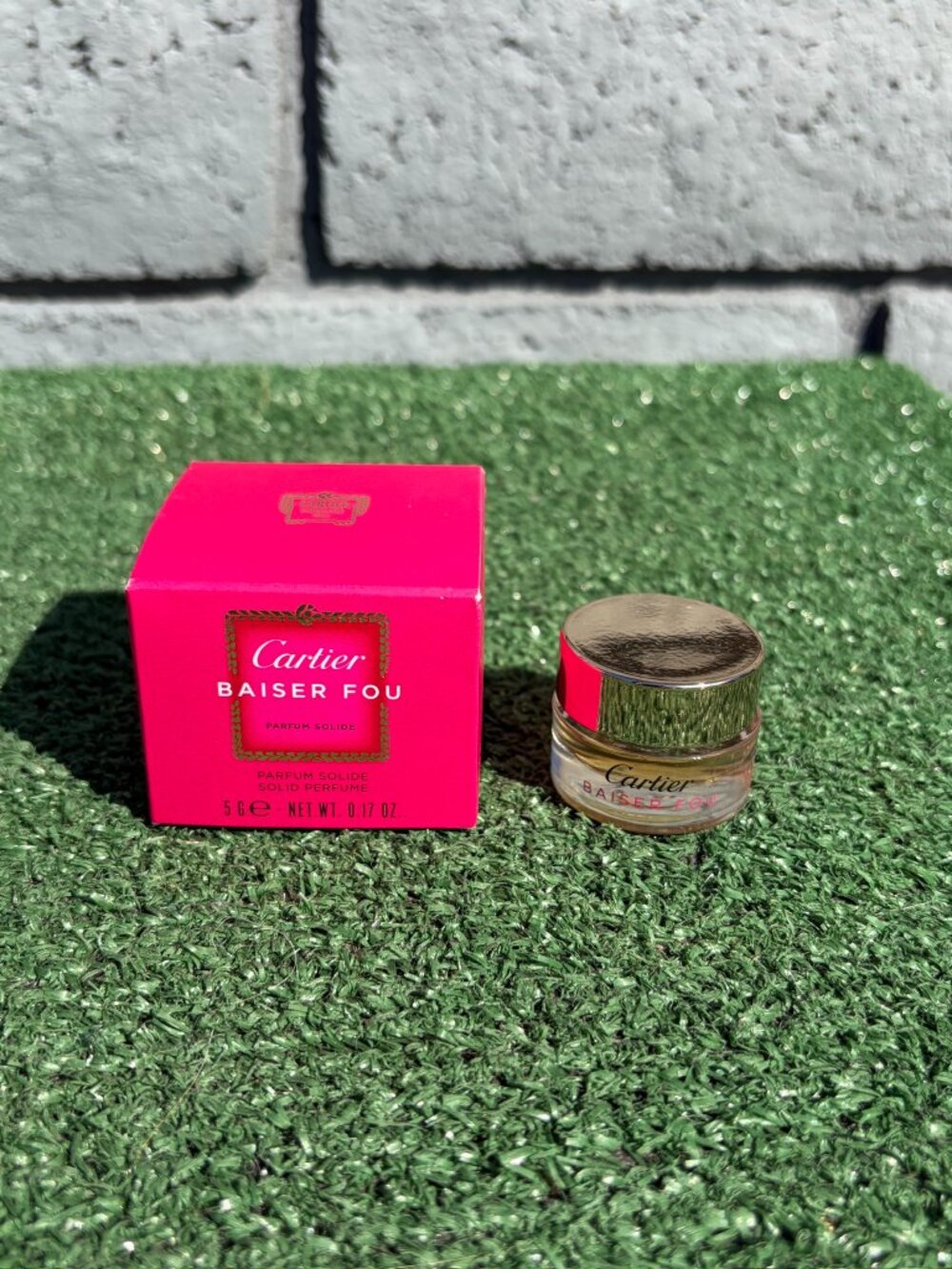 Brand New Cartier Baiser Fou Solid Perfume Parfum Solide .17 oz